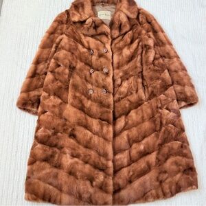 Luxurious Vintage Lister Furs Full Length Mink Fur Coat |